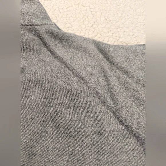 Reigning Champ Mélange Loopback 1/2 Half-Placket Snap Button Heathered Grey M - Picture 6 of 14